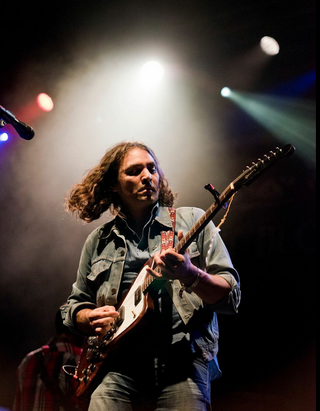 Adam from The War On Drugs, who closed the Fest to a huge crowd.